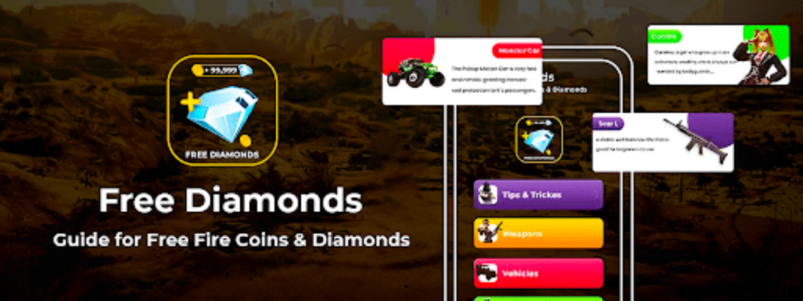 Guide and Free Diamonds for Free pentru Android | iOS