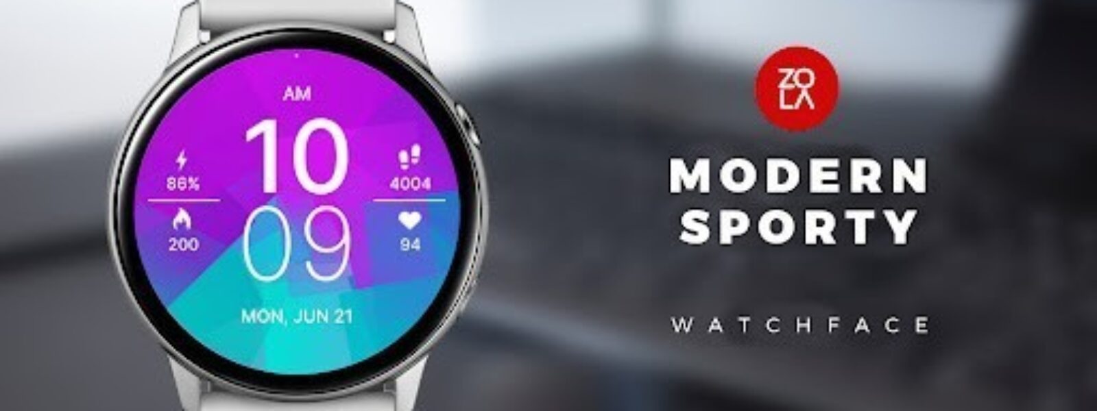 Modern Sporty Fit Watch Face pentru Android | iOS