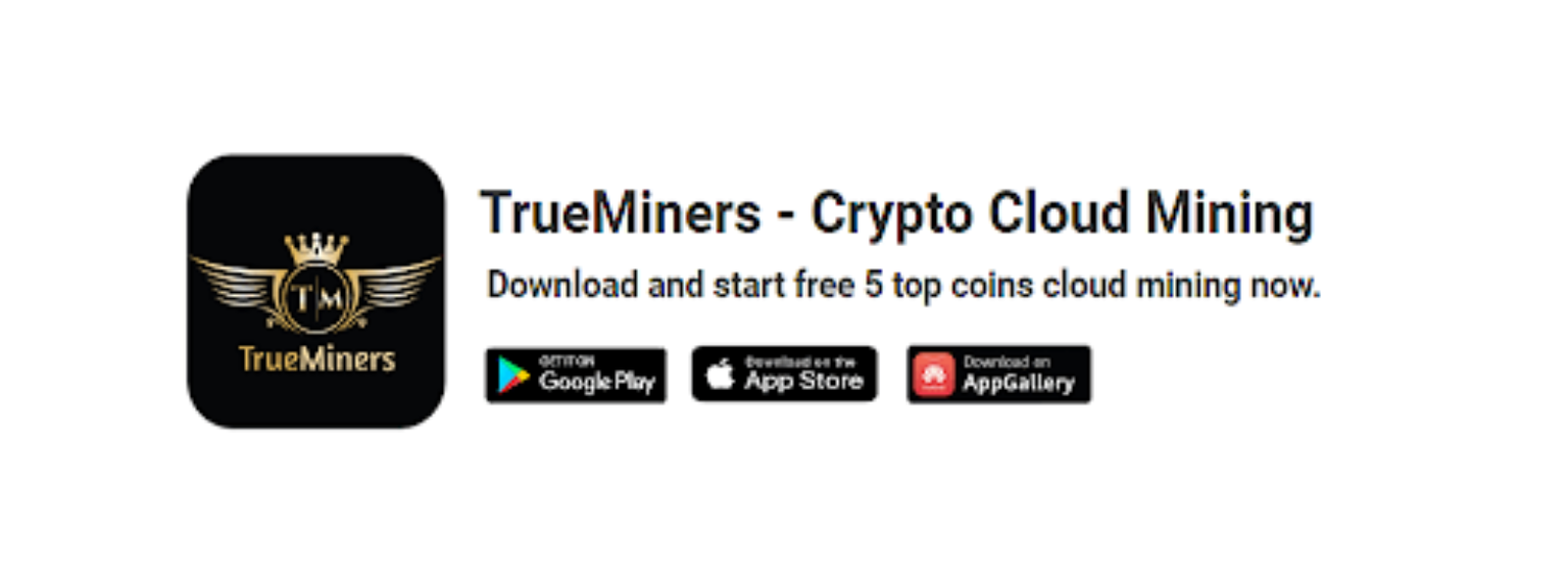 TrueMiners Crypto Cloud Mining pentru Android | iOS