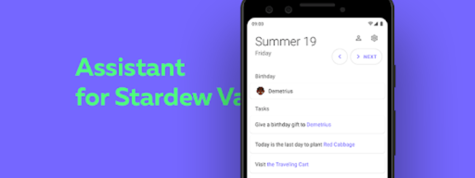 Assistant for Stardew Valley pentru Android | iOS